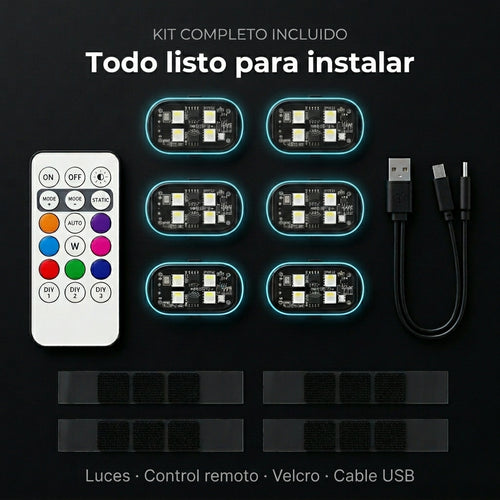 Luz LED Ambiental Interior Autos